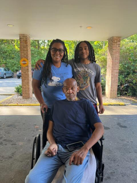 Elizabeth with grandkids